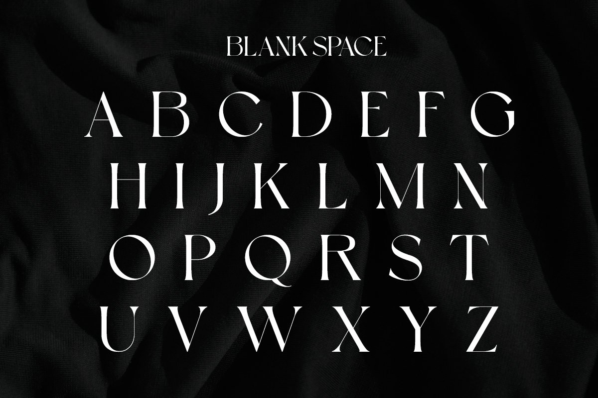 英文字体：现代复古杂志品牌广告设计无衬线字体 Blank Space | Modern Display（8262）图层云