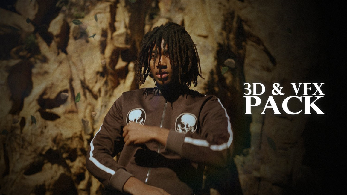 84个潮流嘻哈风格3D岩石报纸杯子货币悬浮移动效果视频素材包 LINGO 3D & VFX PACK（8299）