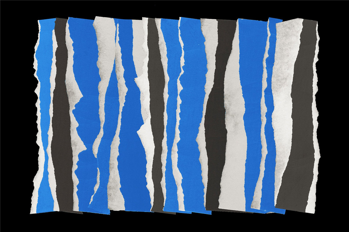 40款复古做旧纸张撕纸破损边缘样机纹理PNG设计素材套装 BLKMARKET Edges（8311）图层云