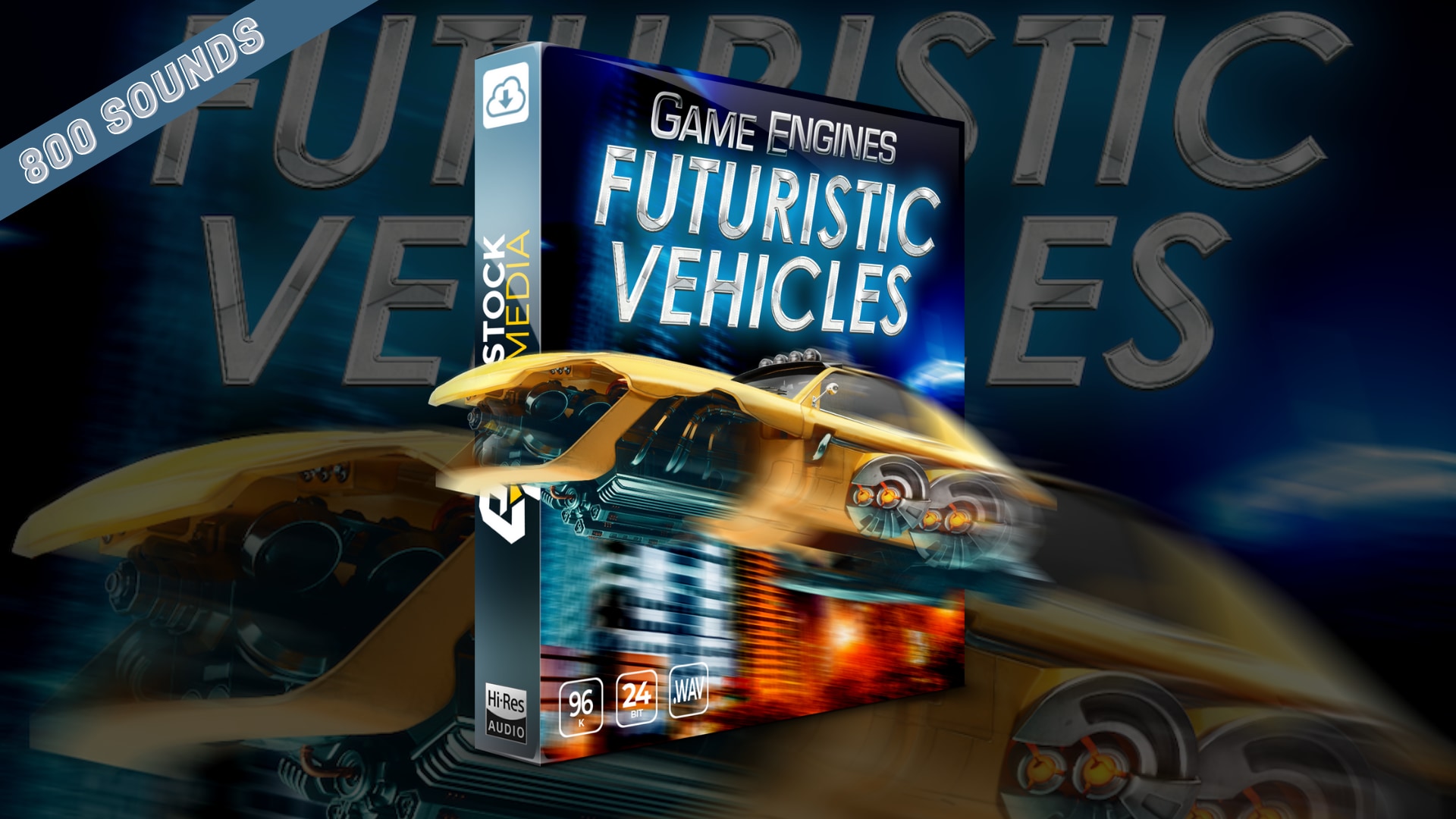 800种现代未来科幻车辆机器引擎声音轰隆效果素材 Futuristic Vehicles and Engines Sound Kit（8312）
