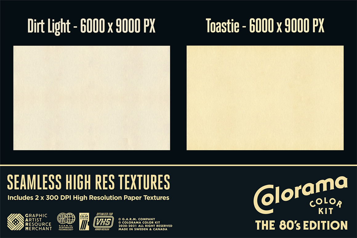80年代复古恐怖电影漫画书艺术品图形设计调色板 Colorama Color Kit - 80's Edition (Photoshop)（8404）图层云