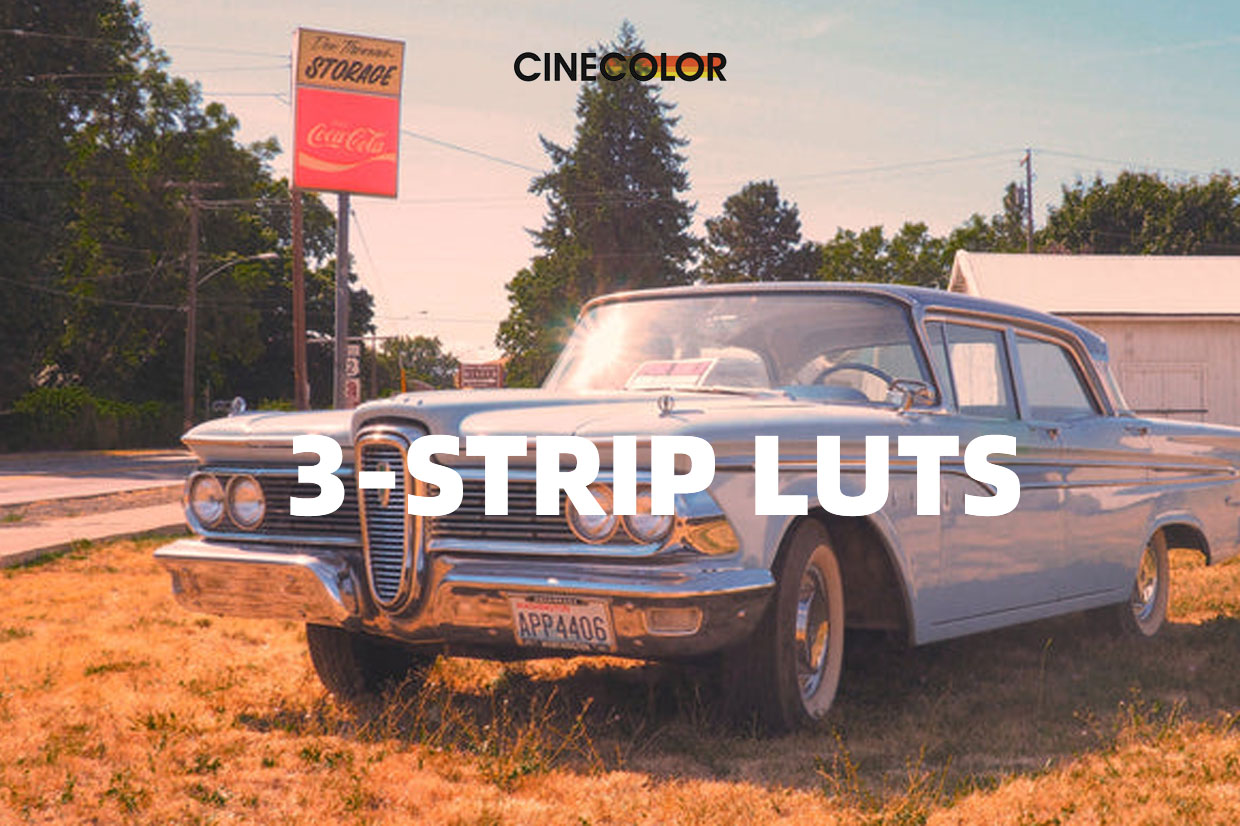 独特永恒高饱和好莱坞魅力色彩LR+LUT调色预设 CINECOLOR 3-Strip LUTs（8466）