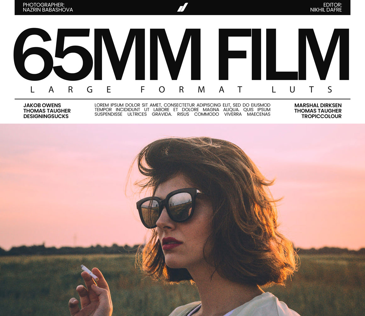 创意大画幅65mm胶片模拟色彩科学lut调色预设包 Cinecolor – 65mm Film LARGE FORMAT LUTs（8469）