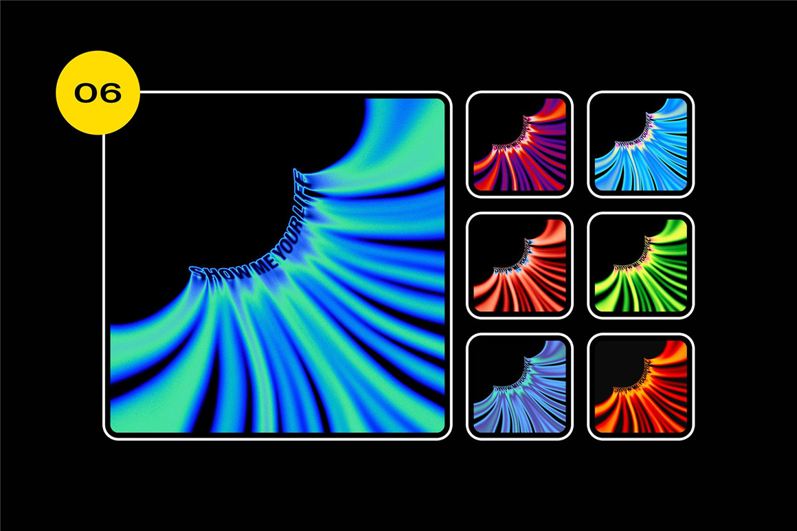 新潮复古迷幻视觉酸性液体艺术音乐海报封面融化文字效果 LIQUID TEXT EFFECTS VOL.2（8502）图层云