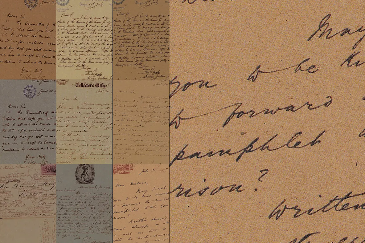 105个复古做旧泛黄英文草书手稿档案手写草稿信件牛皮纸肌理背景图素材 Vintage Paper – Overlays（8652）图层云