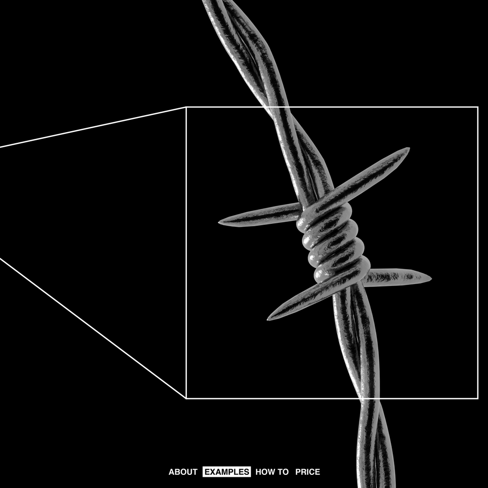 30款高清镀铬金属3D渲染带刺铁丝网PNG透明图片设计素材 Barbed Wire Graphic Pack（8656）图层云