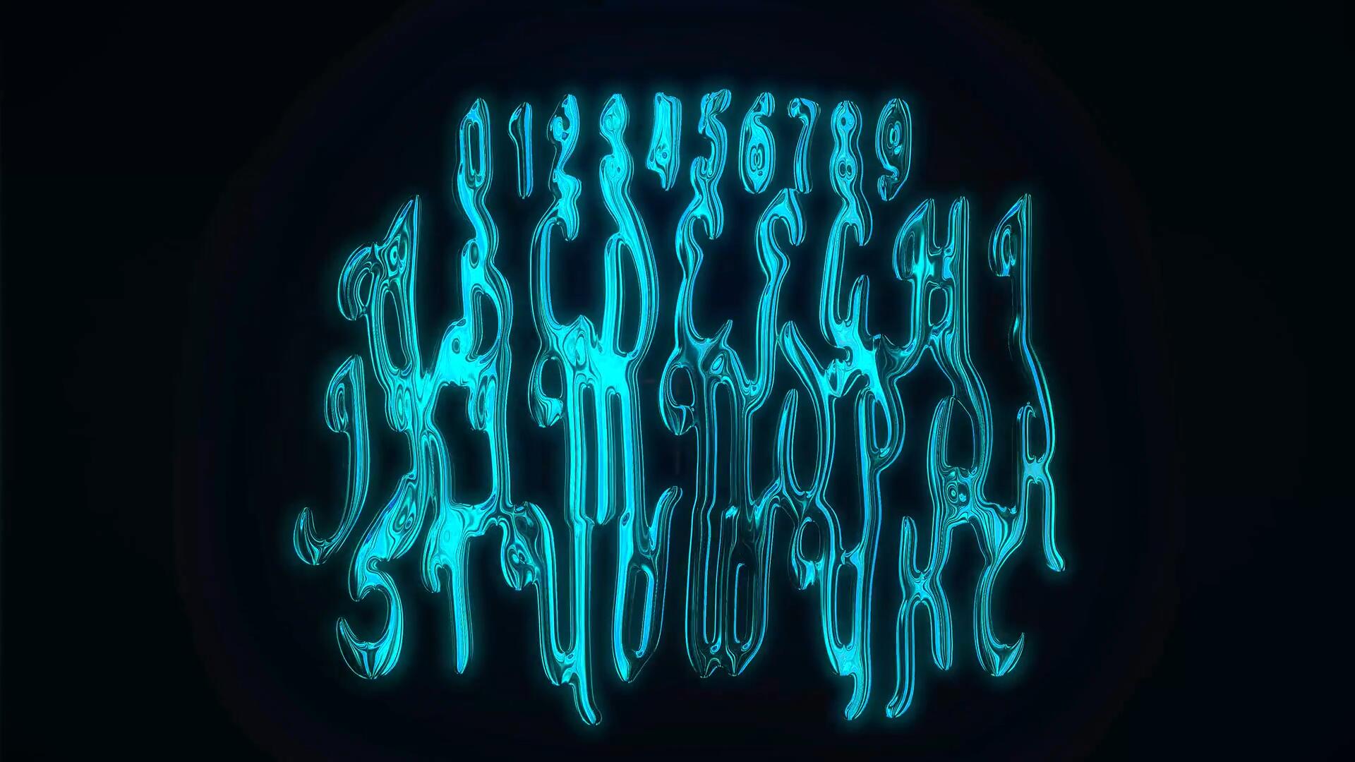 Blindusk 酸性复古金属镀铬字母3D元素纹理电影标题视频动画素材+AE/PR模板 Blindusk CHROME TITLES（8697）图层云