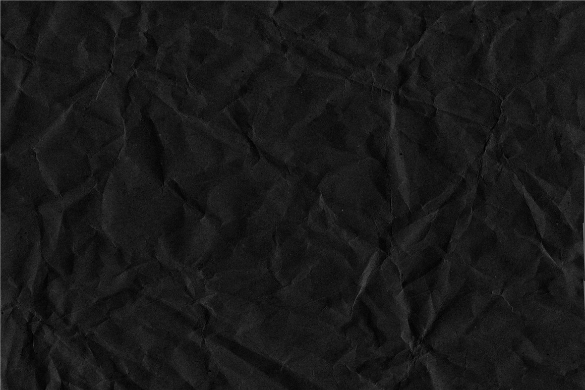 30款高清复古天然黑色褶皱纸张纹理折痕肌理海报背景图片设计素材 Black Crumpled Paper Textures（8770）图层云