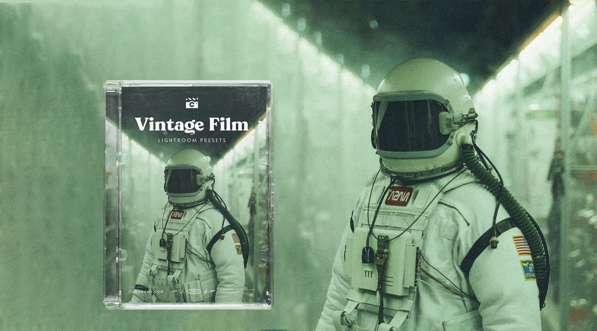 老式柯达胶片电影感光晕颗粒耀斑LR调色预设包 Cinegrams Vintage Film（8900）图层云