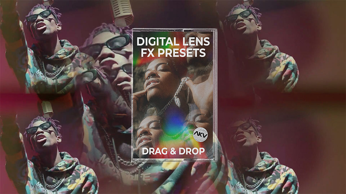 PR预设：新潮嘻哈风格线性万花筒鱼眼棱镜雾霾滤镜效果预设 AKV Studios – Digital Lens FX Presets（8940）
