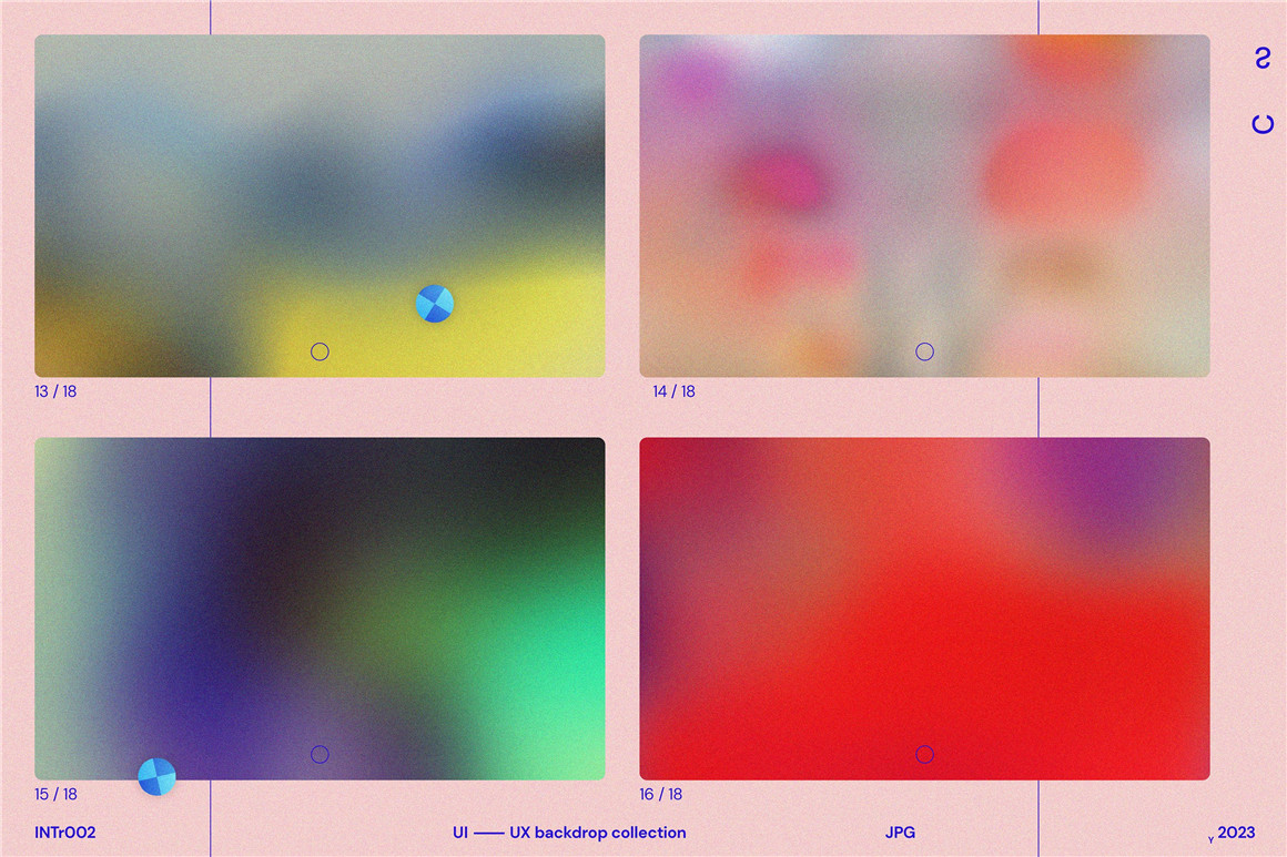抽象艺术弥散光渐变UI网站海报设计屏幕壁纸背景桌面图片设计套装 INTr002（8969）图层云