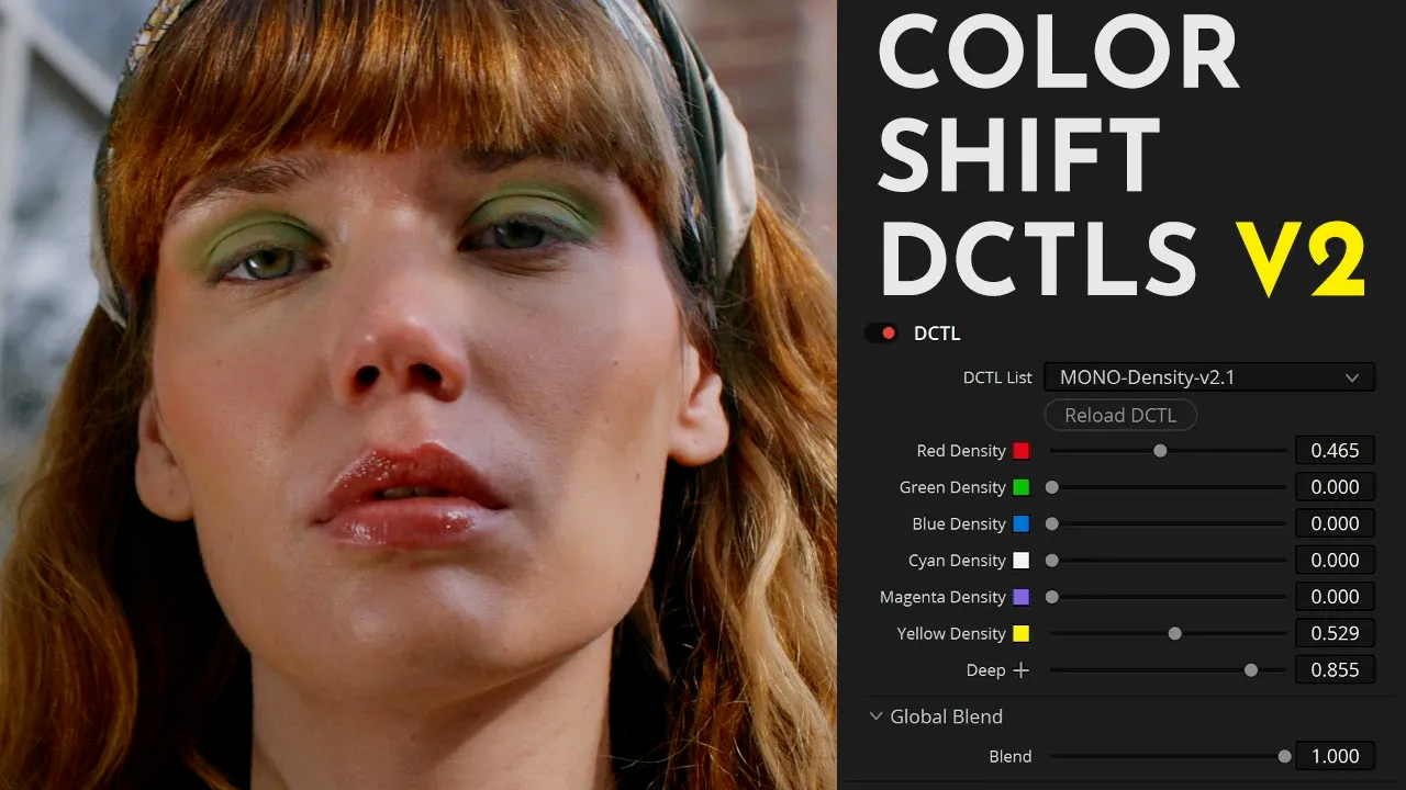 MonoNodes – Color Shift v2 达芬奇电影感色彩偏移DCTL调色插件 – DaVinci Resolve DCTLS（9039）图层云