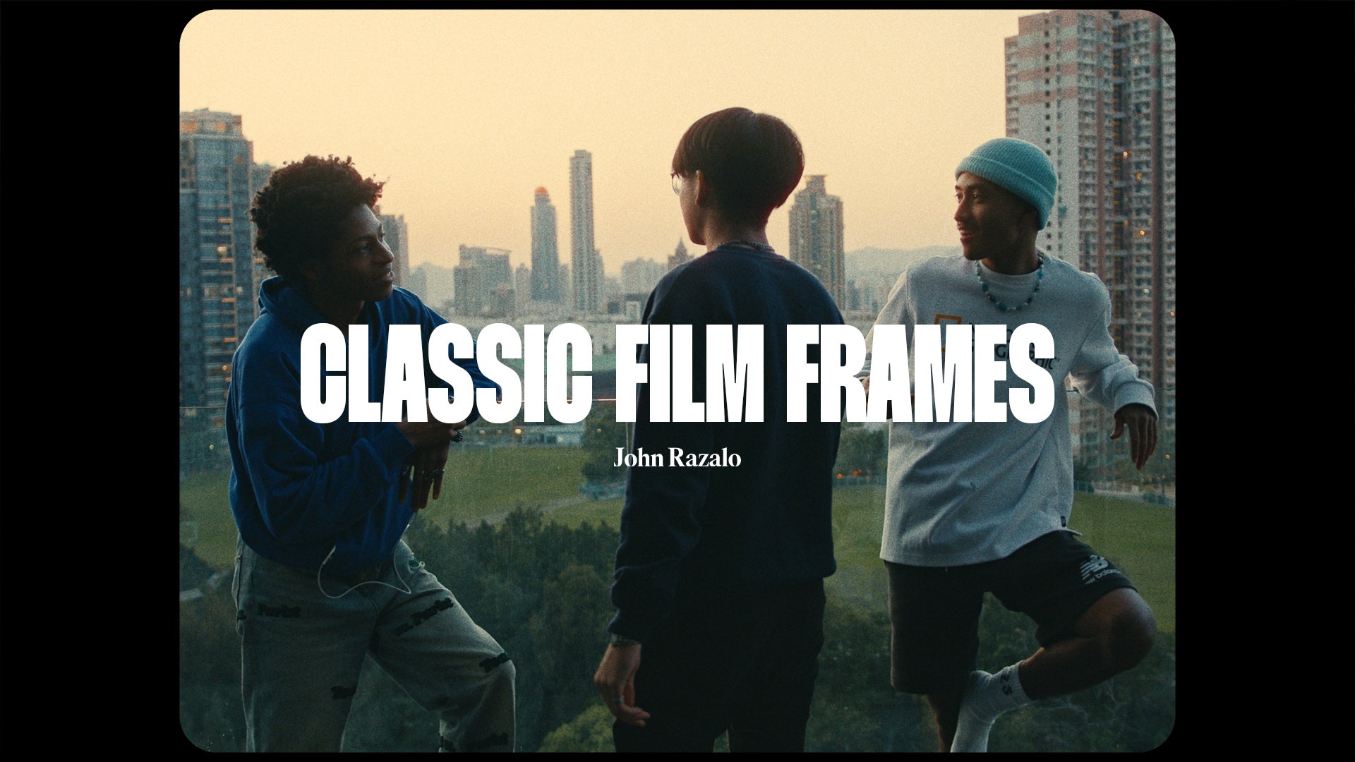 复古电影美学胶片帧镜头方形圆角边框遮罩颗粒PNG视频叠加层 Classic Film Frames（9037）