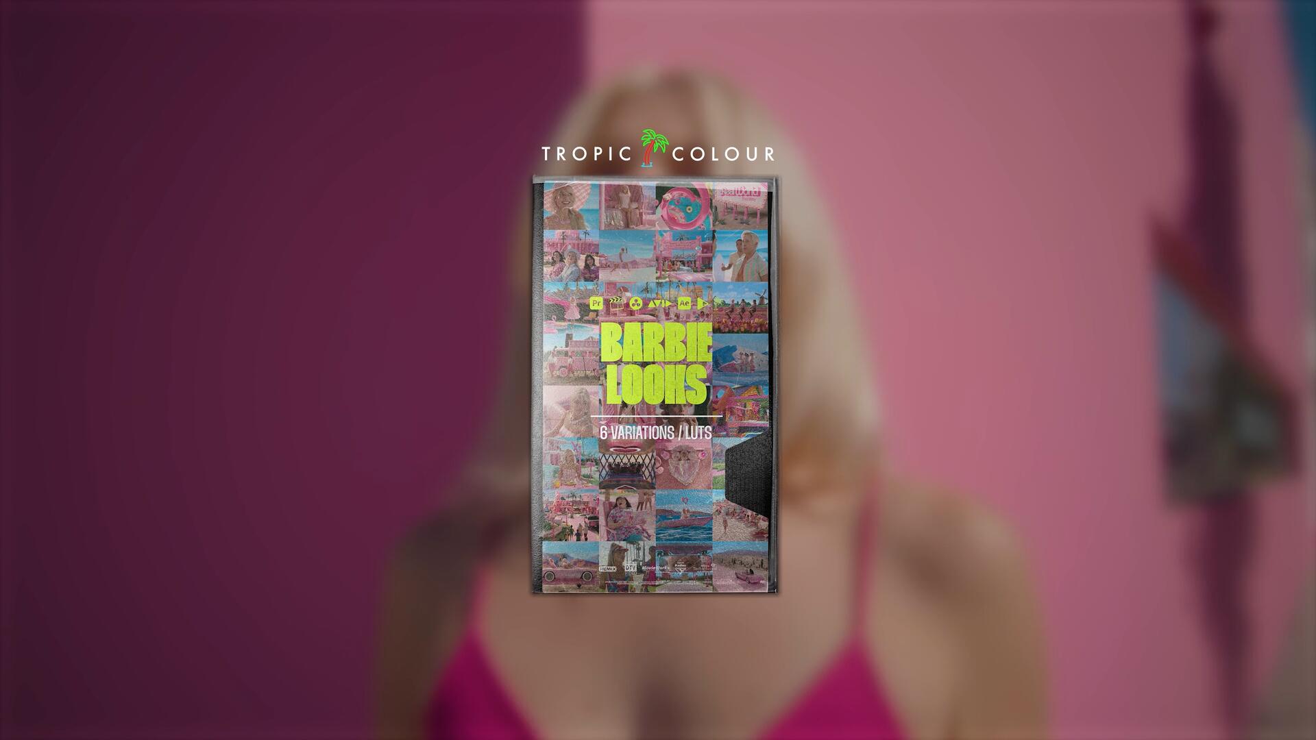 《Barbie》芭比粉电影鲜艳色彩风格LUT调色预设 BARBIE LOOKS – Tropic Colour（9057）图层云