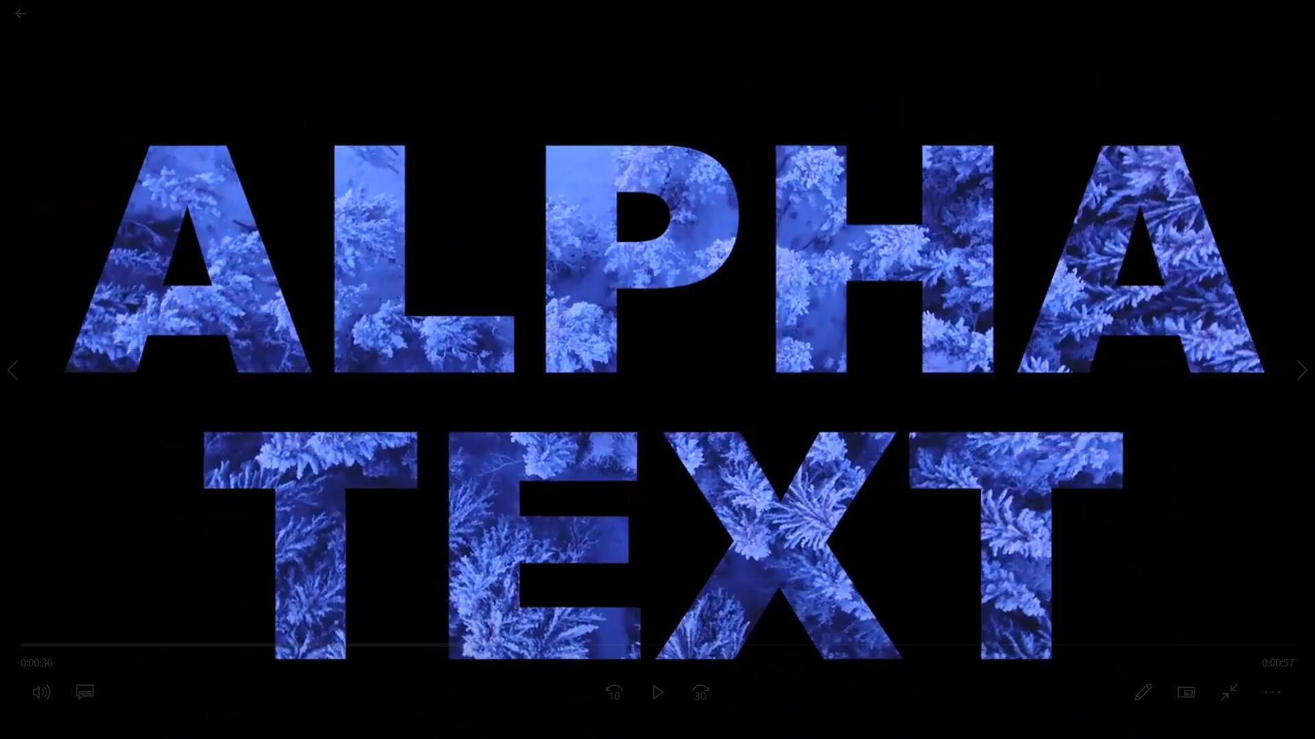 FCPX插件：电影短片开场结尾文字遮罩镂空放大缩进标题 Alpha Text（9113）图层云