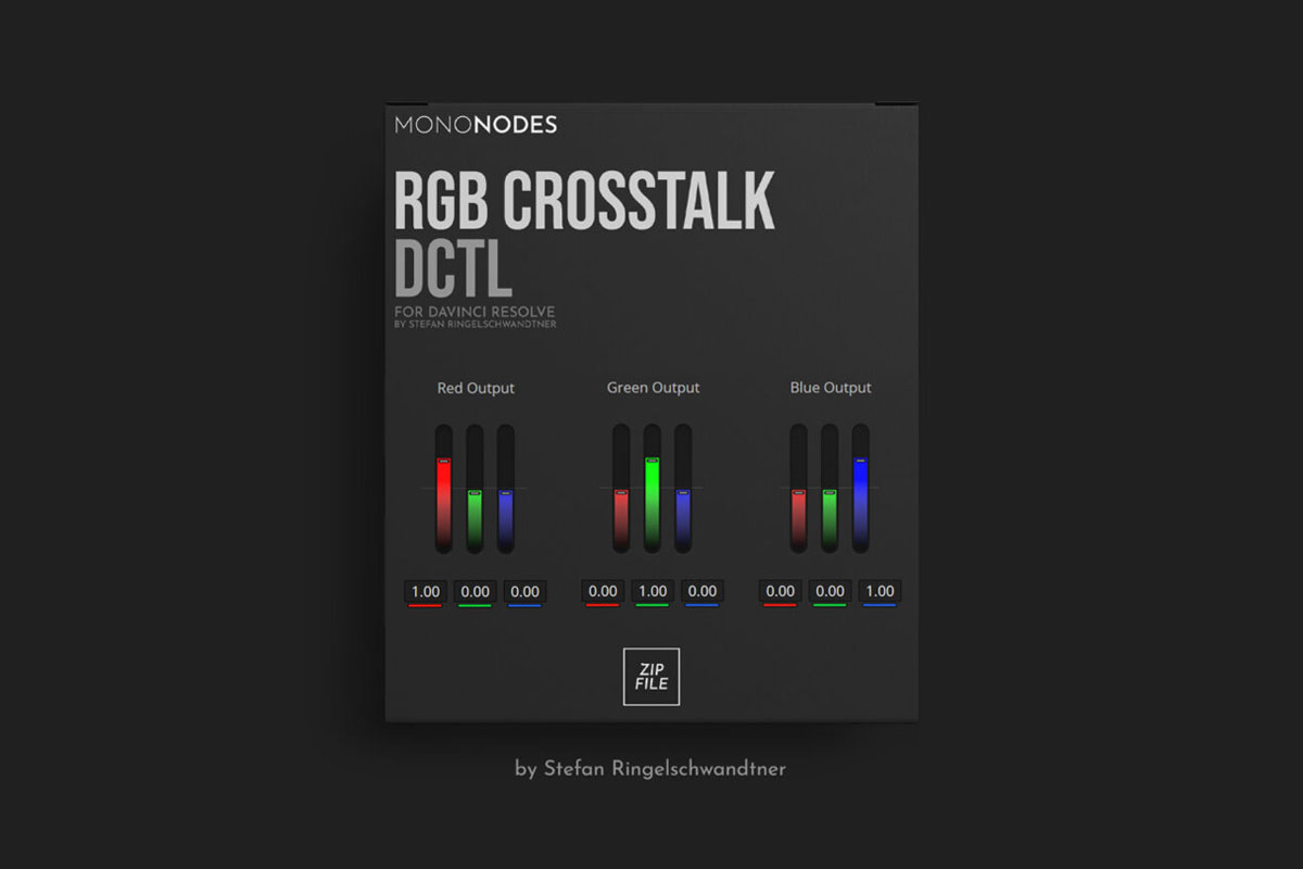 MonoNodes – RGB Crosstalk DCTL 达芬奇RGB串扰混合器DCTL电影胶片模拟调色插件（9177）