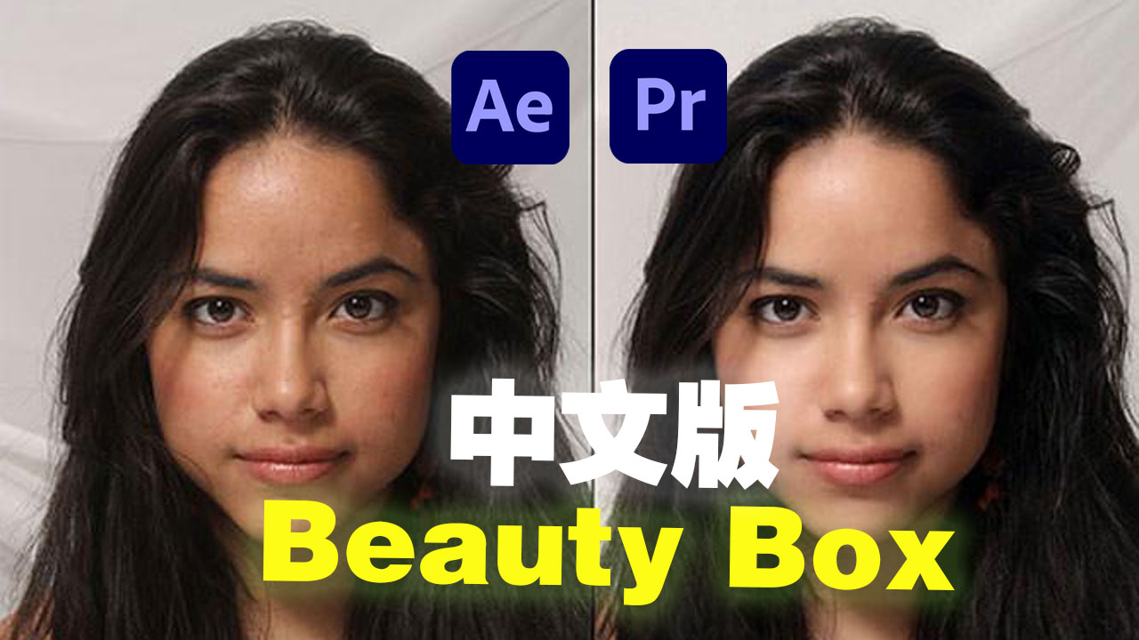 中文汉化版-视频人像磨皮润肤美颜AE/PR插件 Beauty Box 5.0.10 Win（9406）