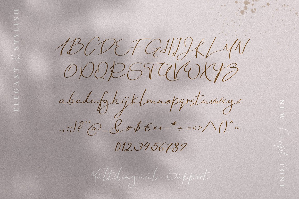 英文字体：优雅现代温柔连笔手英文无衬线字体 Sunday Sunshine - Handwritten Script Font（9407）图层云