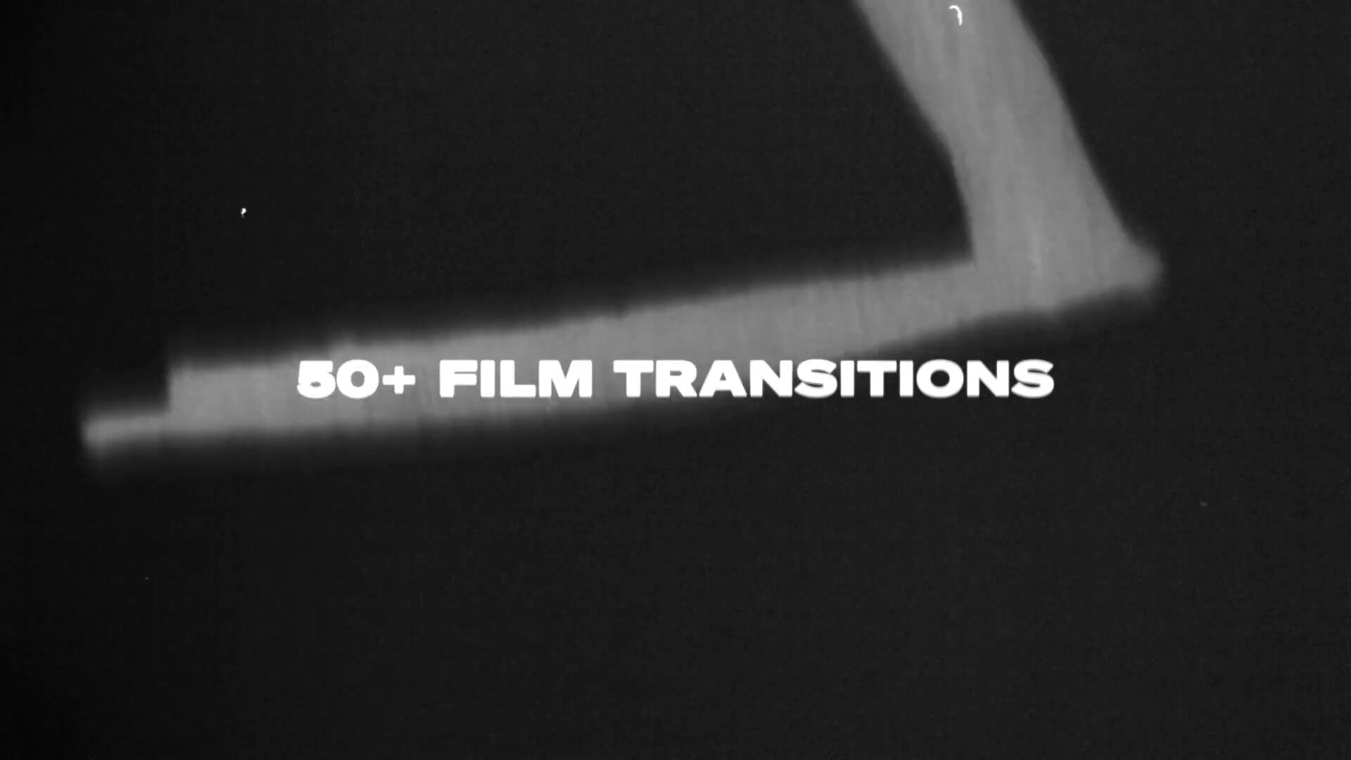 50个复古胶片打孔闪烁漏光数字字母4K电影转场过渡叠加视频素材 Christian Maté Grab – Film Transition Overlays（9437）图层云