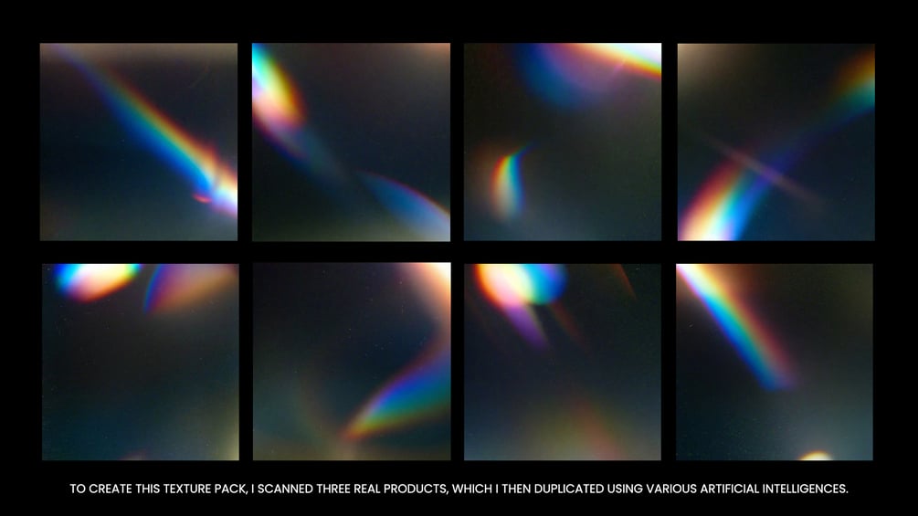 32款全息多彩渐变颗粒电影感噪点模糊纹理背景图片4K设计素材（9476）图层云