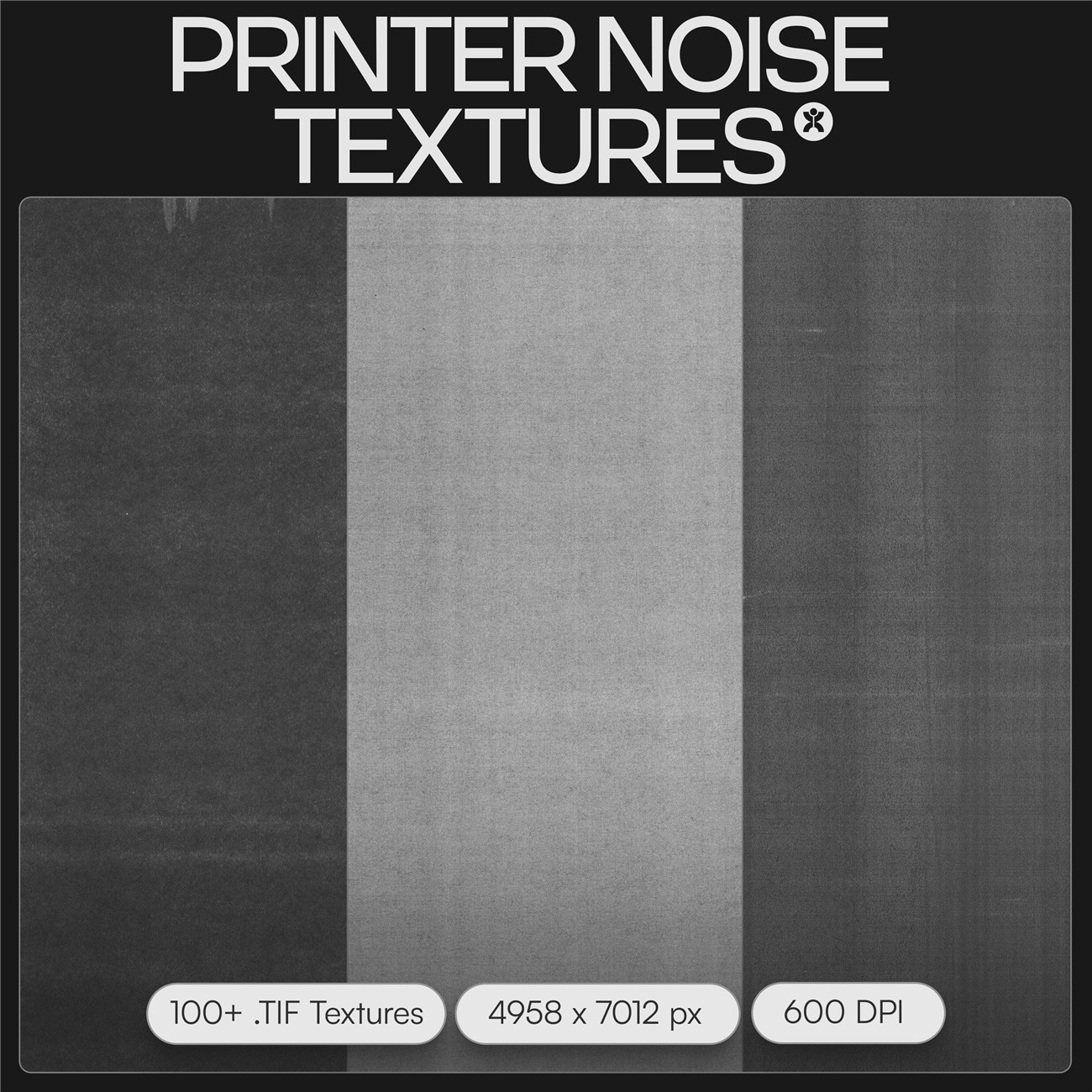 100款复古做旧损坏打印噪点扫描影印纸张纹理底纹背景设计包 Printer Noise Textures for DORON SUPPLY（9558）图层云
