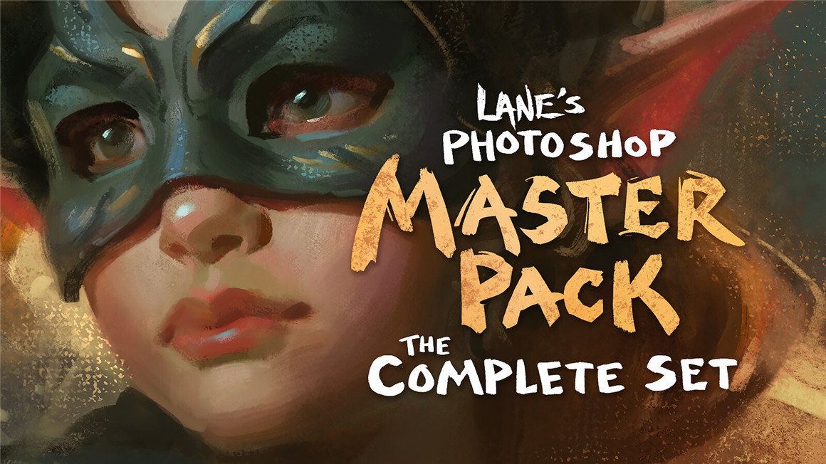 350+款复古粗糙水墨水彩干介质艺术绘画效果PS笔刷纸张背景图设计素材 Lane’s Photoshop Master Pack (The Complete Set)（9605）