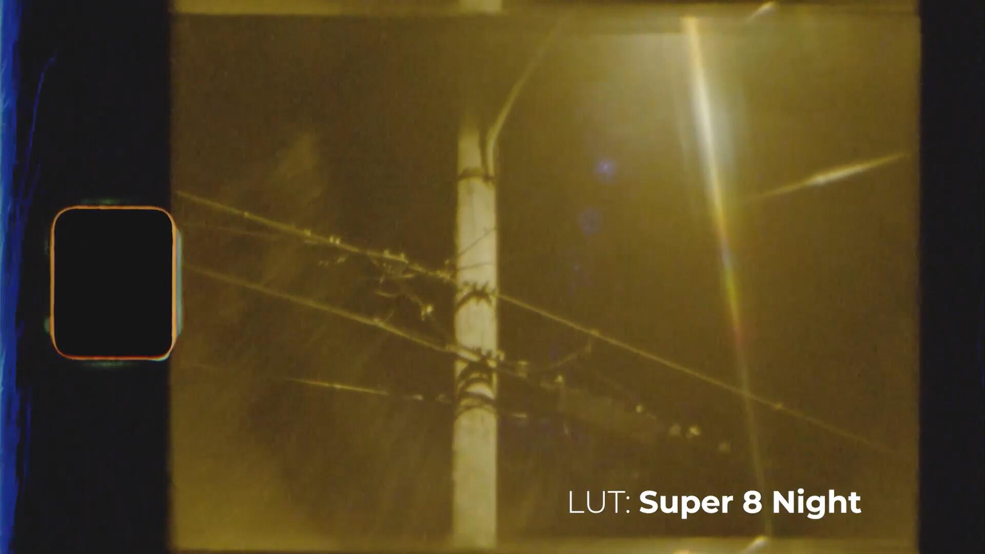 复古柯达Super 8情绪电影胶片感色彩日光夜景LUT调色预设包 （9697）图层云