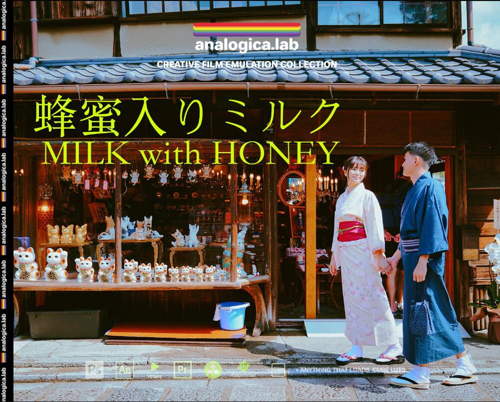 清新日系风格氧气氛围感色彩还原lut调色预设 Analogica Lab - Milk with Honey（9771）
