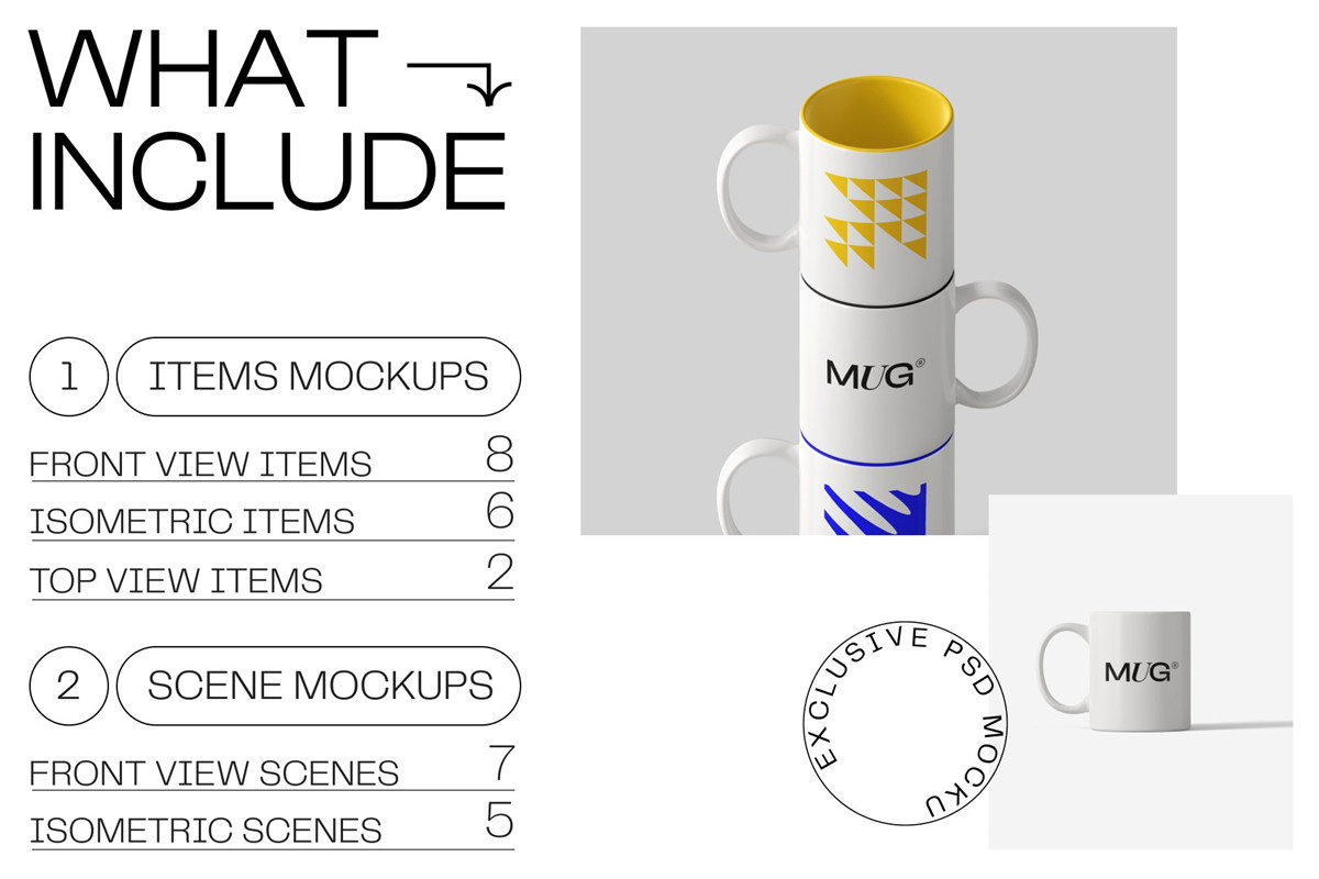 28款高级品牌vi设计文创马克杯礼品陶瓷杯子展示ps智能贴图样机模板素材 (28 PSD) Mug mockups creator（9824）图层云