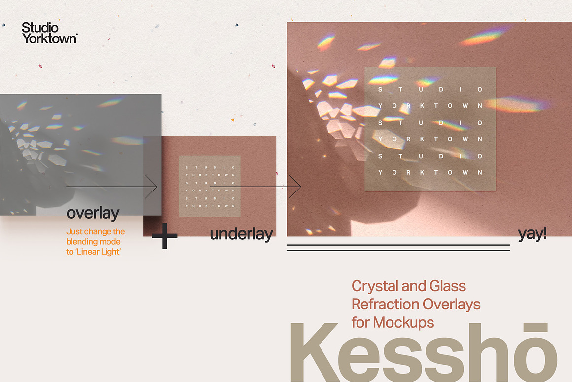 10款水晶光斑光折射叠加效果背景纹理素材 Kessho – Crystal Light Overlays（9832）图层云