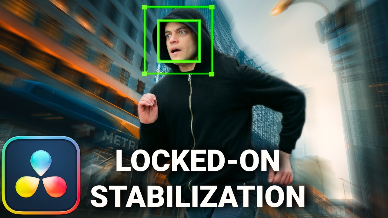 达芬奇预设：画面镜头定点锁定自动跟踪稳定防抖插件 Locked On Stabilization Effect（9868）图层云