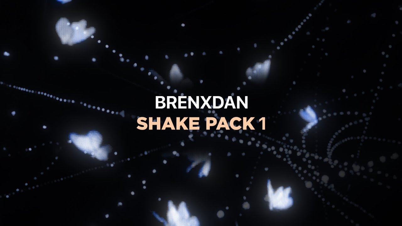 震动摇晃晃动摇动效果动漫剪辑合成AE项目文件预设套装 Brenxdan Shake Pack 1（9890）