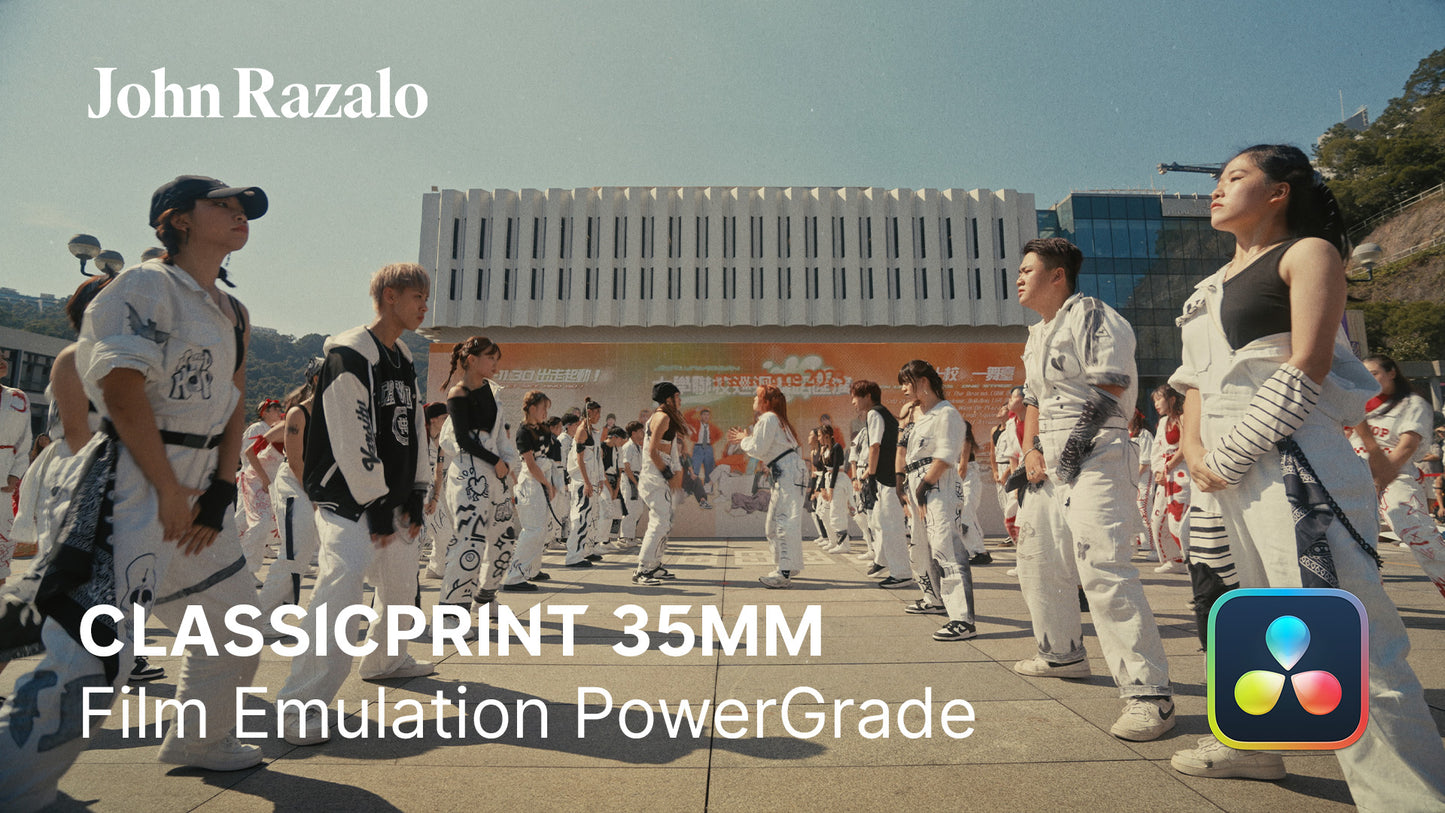 ClassicPrint 35mm Film Emulation PowerGrade V3 港风美学经典35mm胶片模拟电影视觉效果色彩分级达芬奇调色节点 （10064）图层云