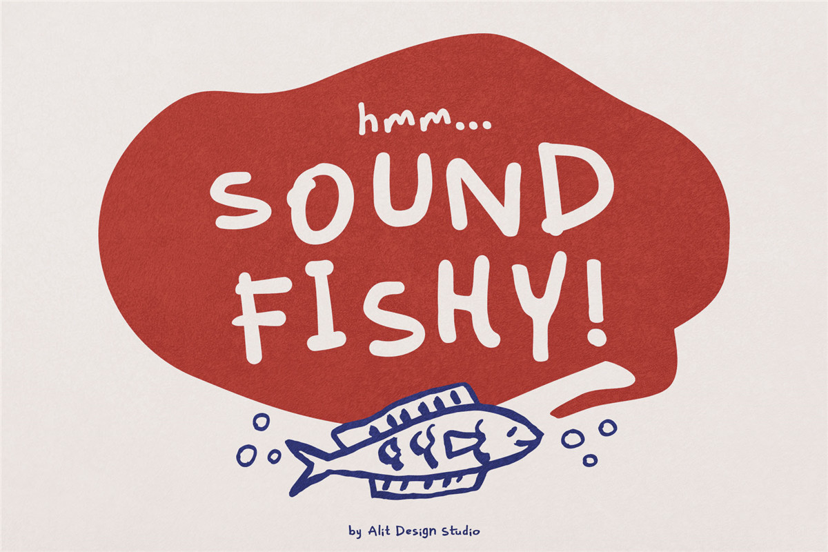 英文字体：80年代复古逆反差卡通俏皮标题logo标签设计粗体衬线英文字体安装包 Lobster Fugu Font（9931）图层云