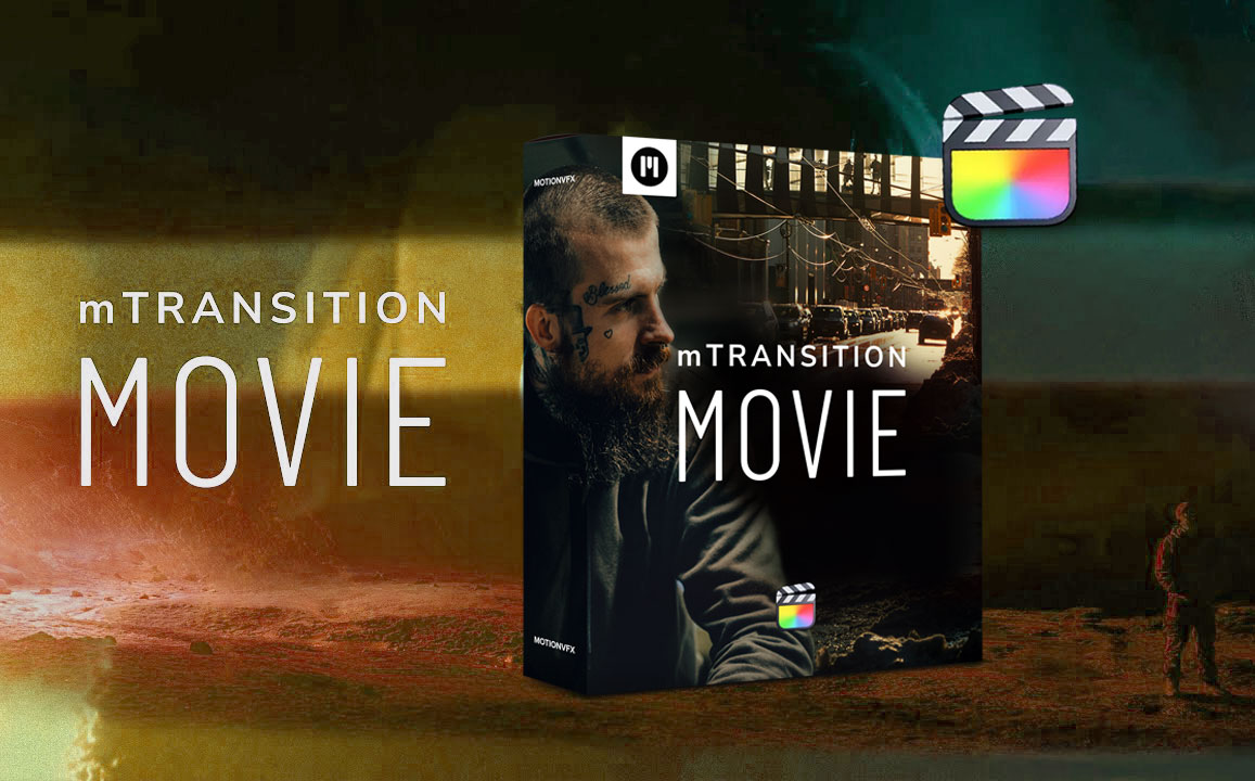 MotionVFX – mTransition Movie 50个经典叙事电影双重曝光戏剧性光圈剪辑视频转场FCPX插件（9825）