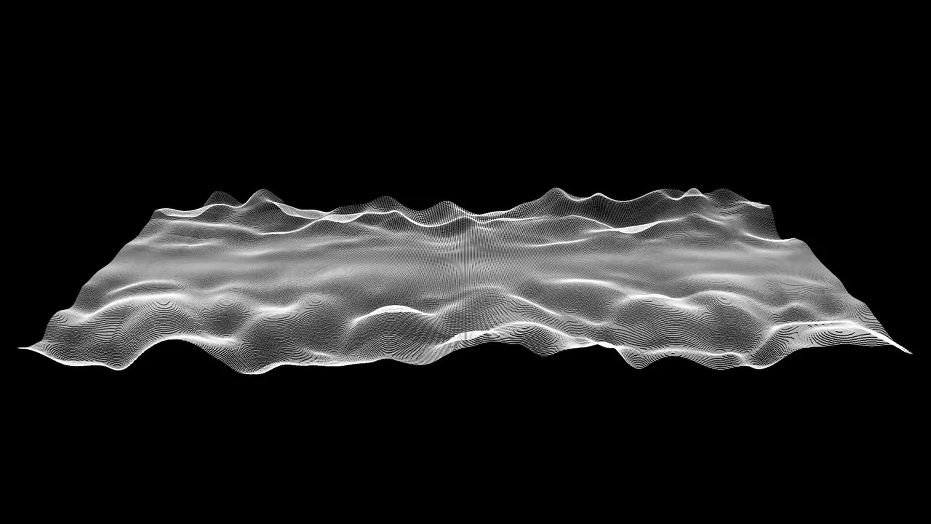 FCPX插件：复古美学黑白科幻几何抽象运动元素纹理循环背景素材（10163）图层云