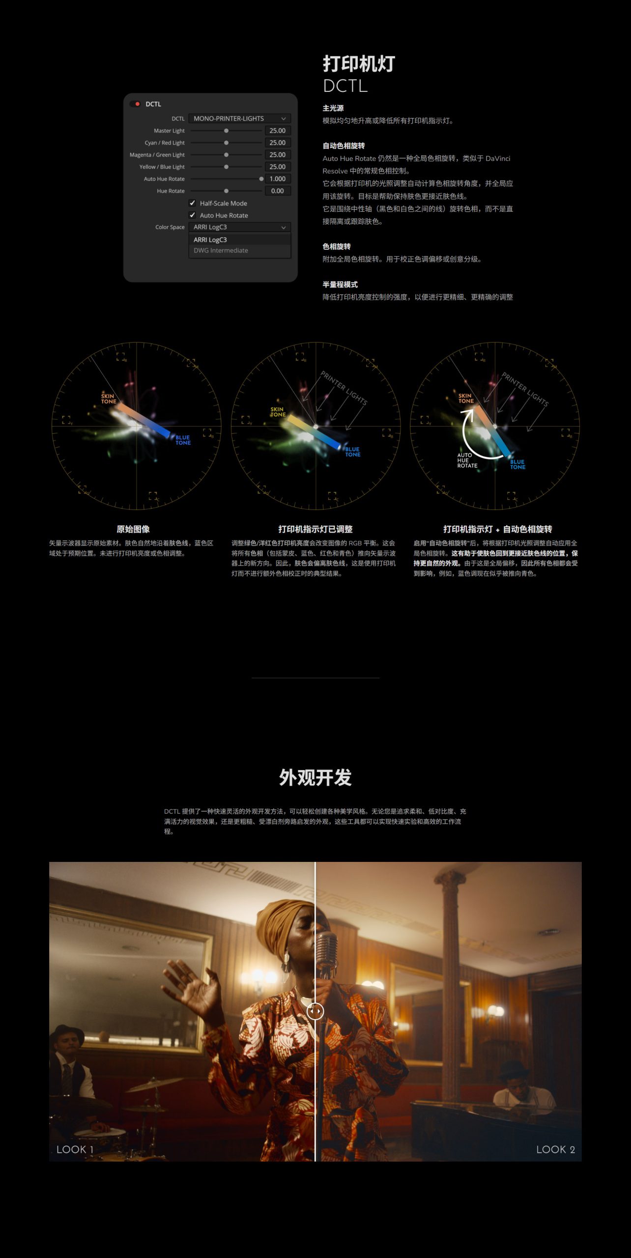 MonoNodes – LOOK / LAB / PRINT DCTLS V3 复古美学柯达富士胶片负片模拟电影感DCTL达芬奇插件（10054）图层云