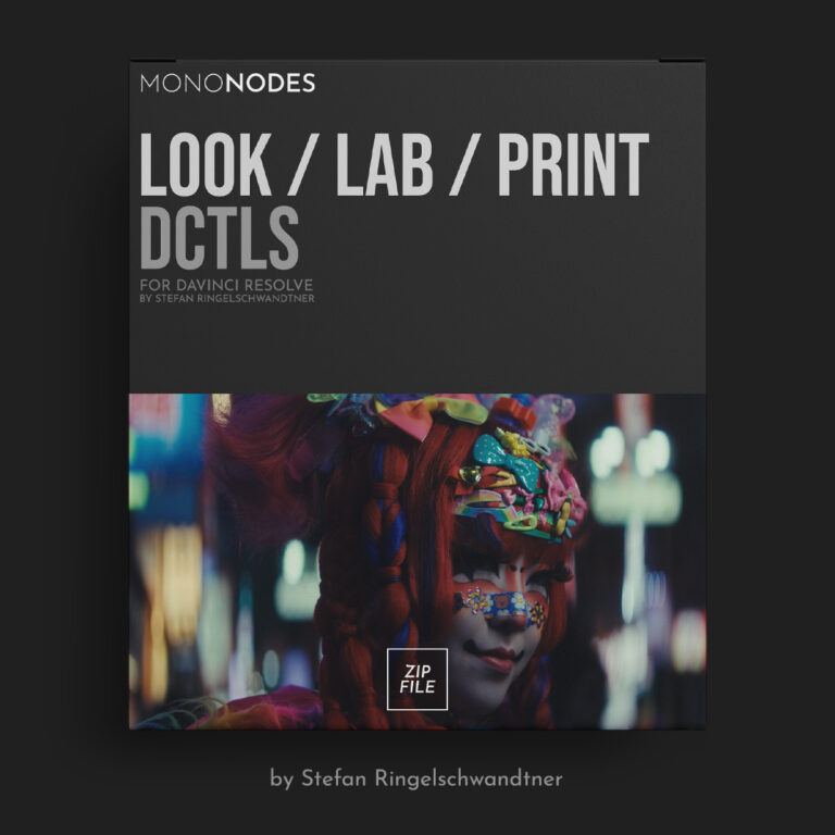 MonoNodes – LOOK / LAB / PRINT DCTLS V3 复古美学柯达富士胶片负片模拟电影感DCTL达芬奇插件（10054）图层云
