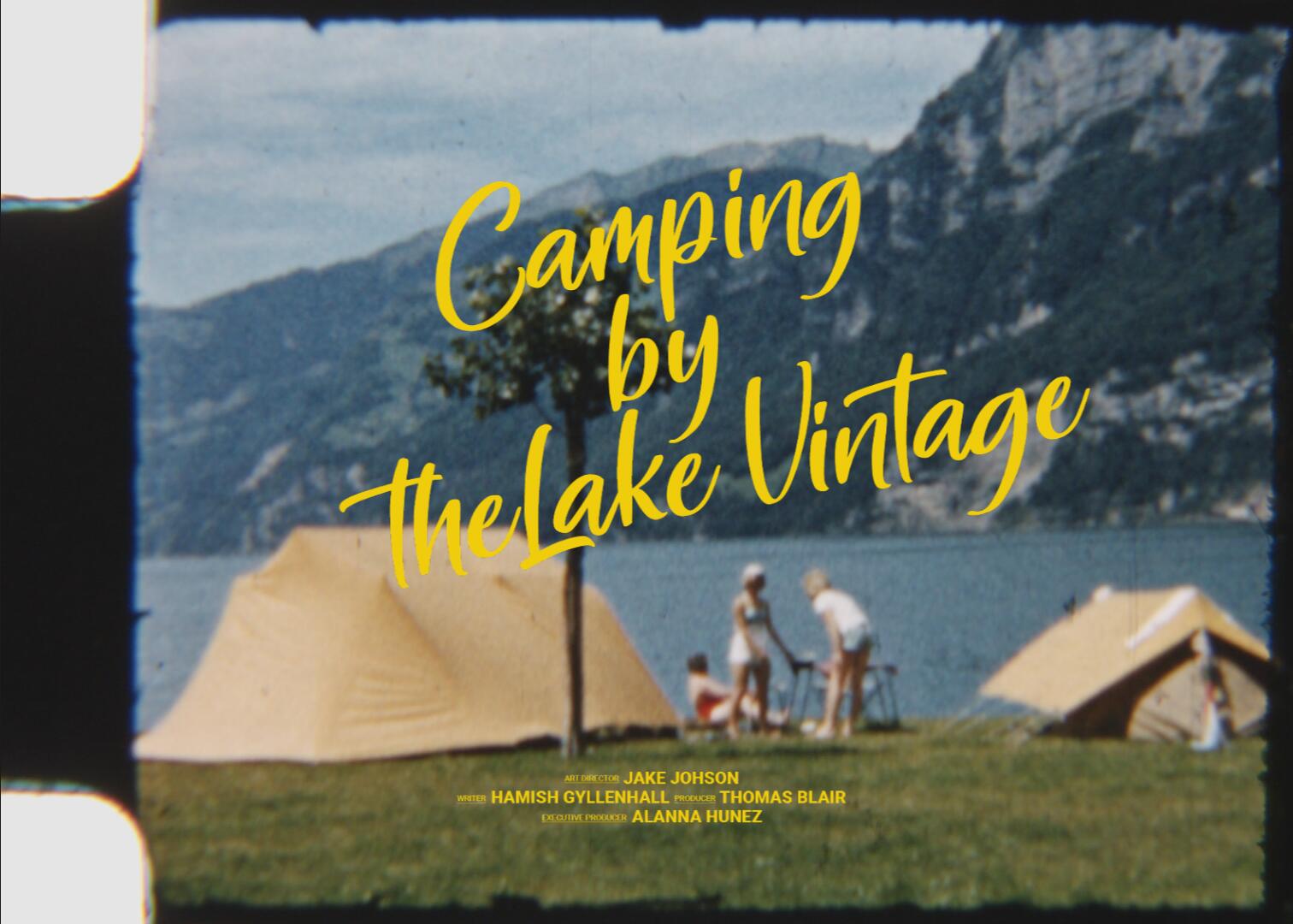 Artlist 11个复古8mm胶片光晕感家庭湖边露营实拍视频素材 Camping by the Lake Vintage（10237）