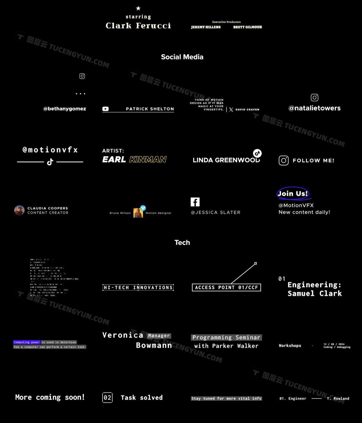 MotionVFX – mLowers Universal 71种多样化史诗现代故障复古氛围动态文字标题动画效果FCPX插件（10379）图层云