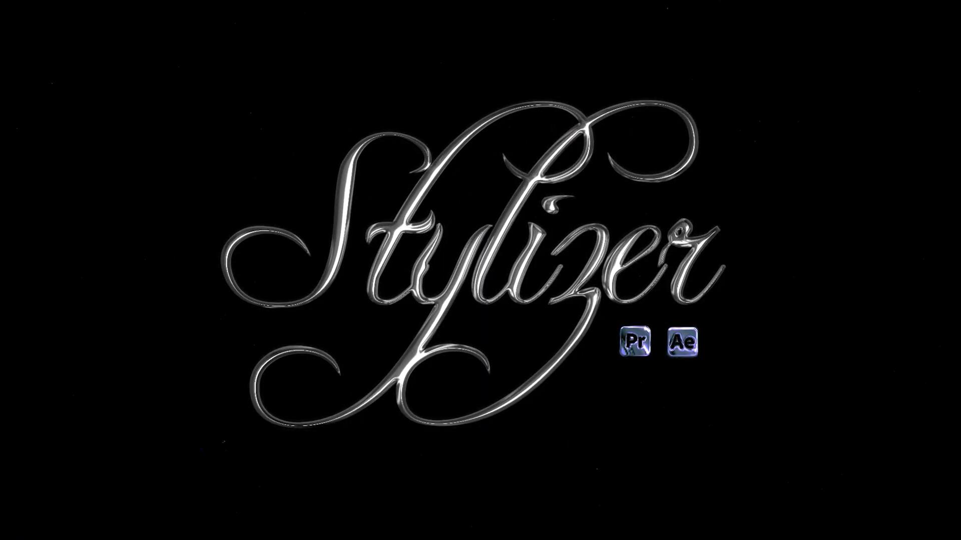 Happy Editing – Chrome Stylizer 全息3D金属镀铬扭曲流体酸性效果笑脸文字标题LOGO动画AE/PR模板（10410）图层云