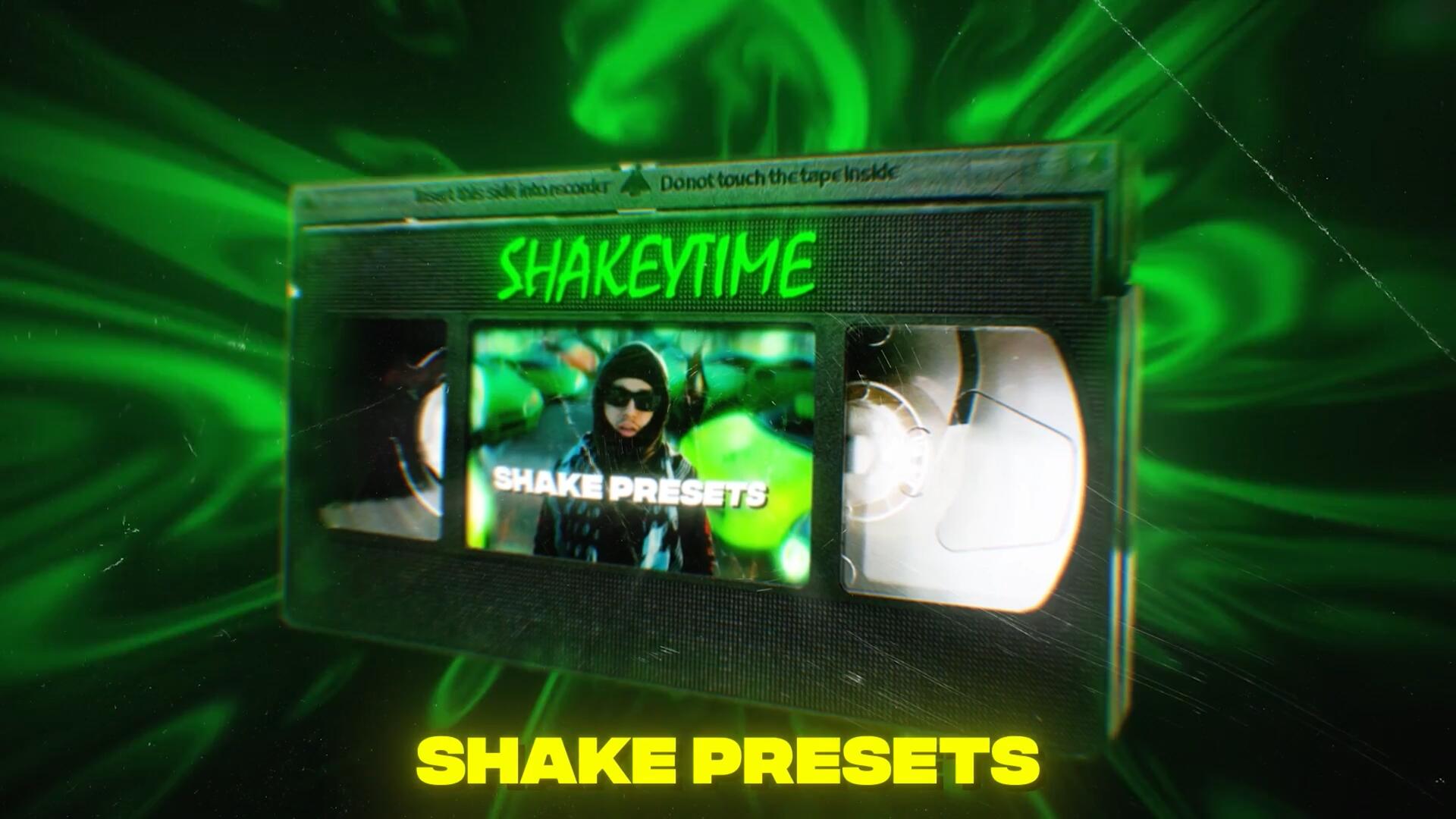 "ShakeyTime" Shake Presets Pack 22种嘻哈风格镜头相机摇晃螺旋变焦频闪转场过渡AE预设（10472）图层云