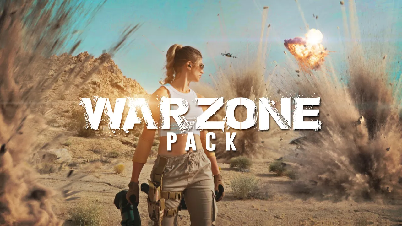 Bigfilms – WARZONE Pack 538组飞机坦克战斗机直升机导弹火焰爆炸战争特效合成4K视频素材+透明背景通道（10528） -