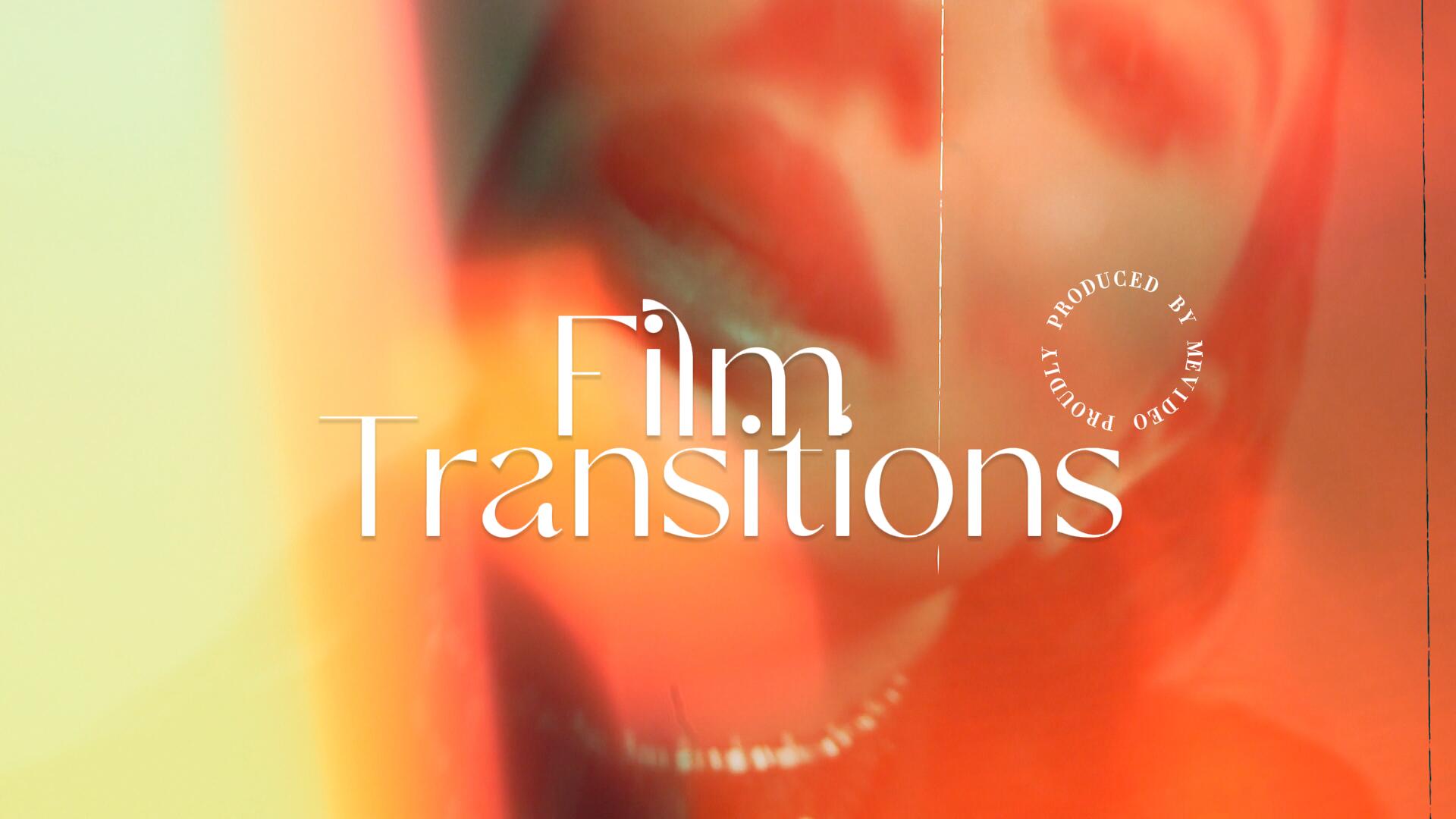 Film Transitions 20个复古老电影胶片燃烧损伤漏光视频剪辑叠加转场过渡+音效（10530）图层云