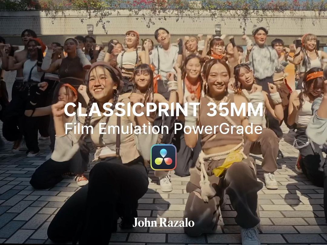 ClassicPrint 35mm Film Emulation PowerGrade V3 港风美学经典35mm胶片模拟电影视觉效果色彩分级达芬奇调色节点 （10064）