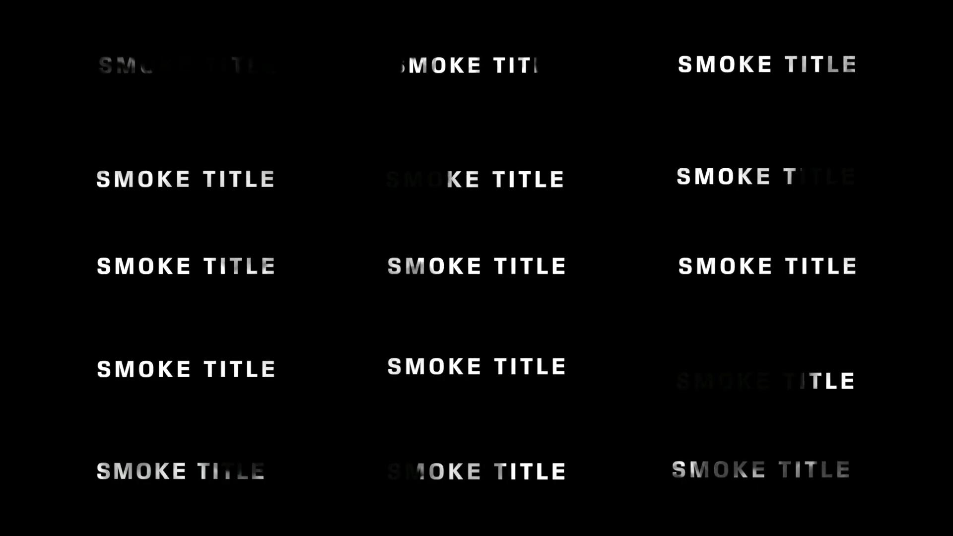 FCPX插件：19个烟雾缓缓淡入淡出开场文字标题字幕动画 Cinematic Smoke Titles Pack - Ryan Nangle（10608）图层云