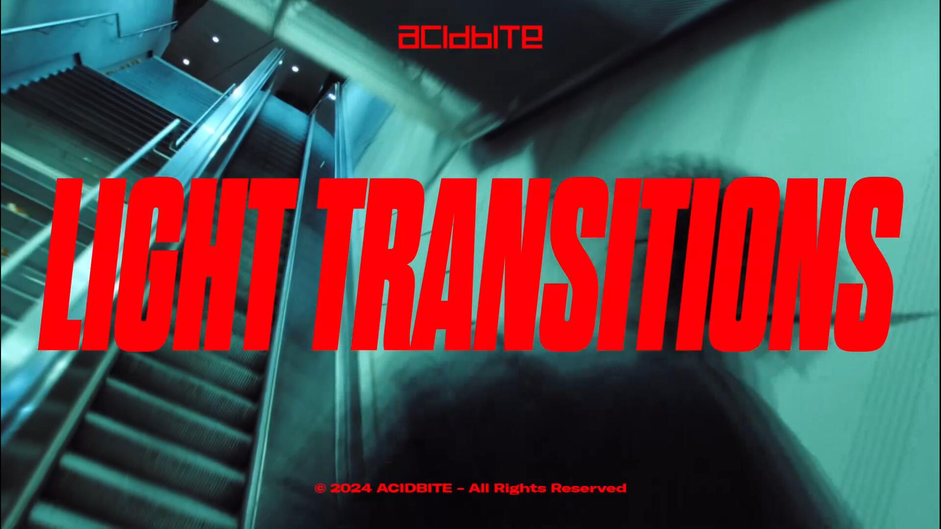 Acidbite – Light Transitions 101种王家卫慢快门风格多彩闪光灯光火焰光效4K视频转场过渡+音效 （10610）