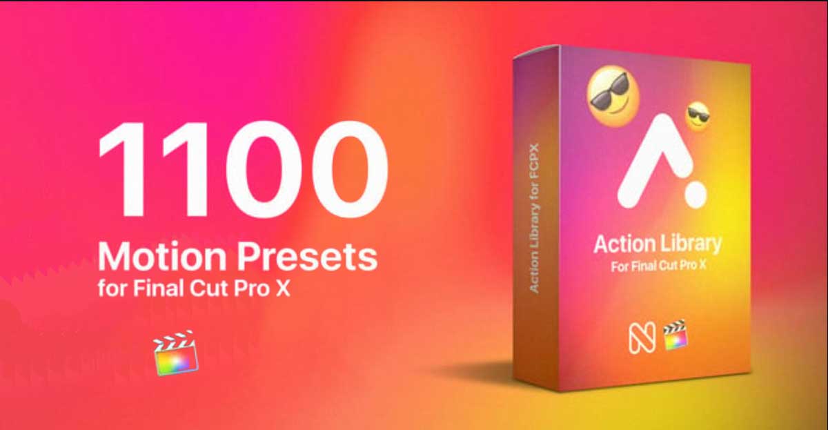 FCPX插件：1100种即用型图层运动缓入缓出弹跳蹦跶动画预设 Motion Presets（10662）