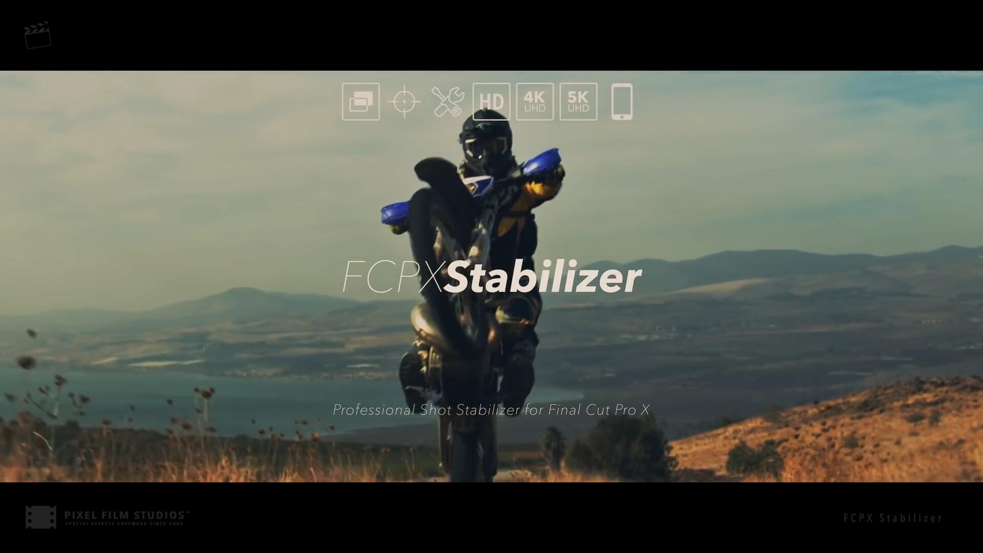 FCPX插件：画面镜头定点锁定自动跟踪稳定防抖插件 FCPX Stabilizer 2.0（8047）图层云