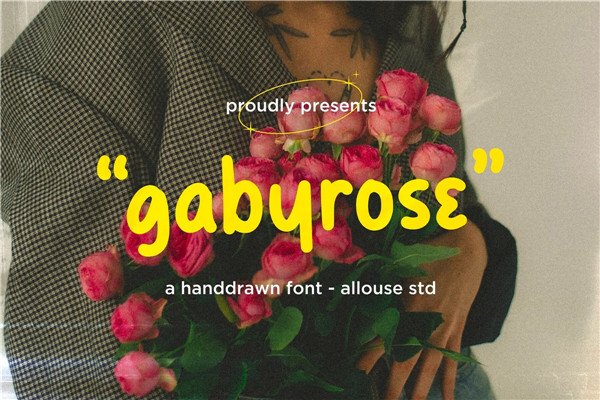 复古时尚怀旧品牌杂志婚礼徽标设计手写英文字体安装包 Gabyrose font（10890）